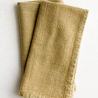Wheat: A pair of stonewashed napkins in wheat.