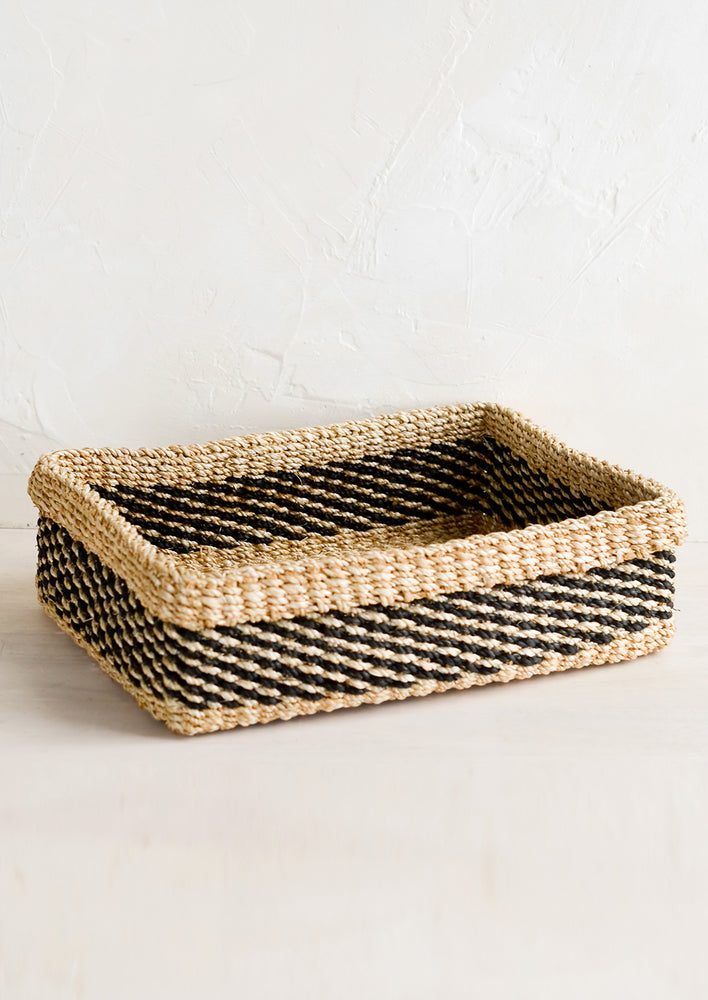Structured Seagrass Storage Tray hover