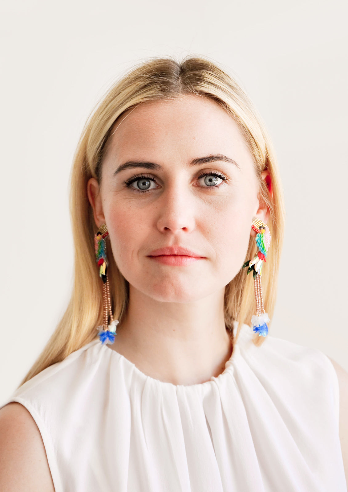 Tropical Toucan Beaded Earrings in - LEIF