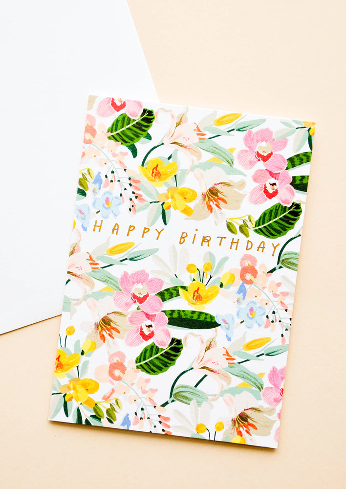 Tropiflora Birthday Card