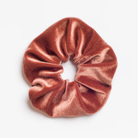 Chestnut: A velvet scrunchie in rust.