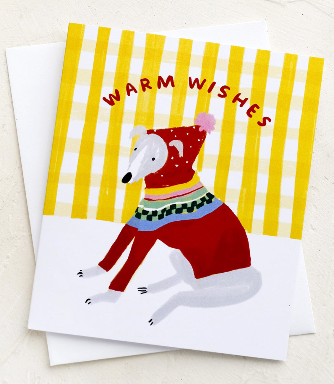 Whippet warm wishes card