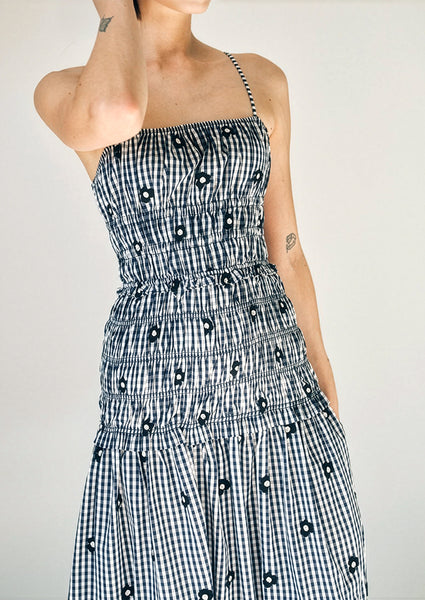 gingham backless dress Montpellier Dress