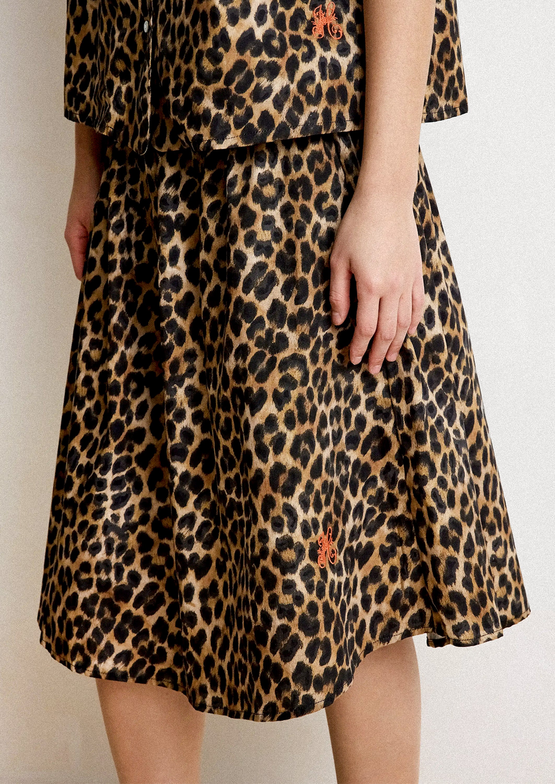 Daisy Leopard Slip Skirt – LEIF