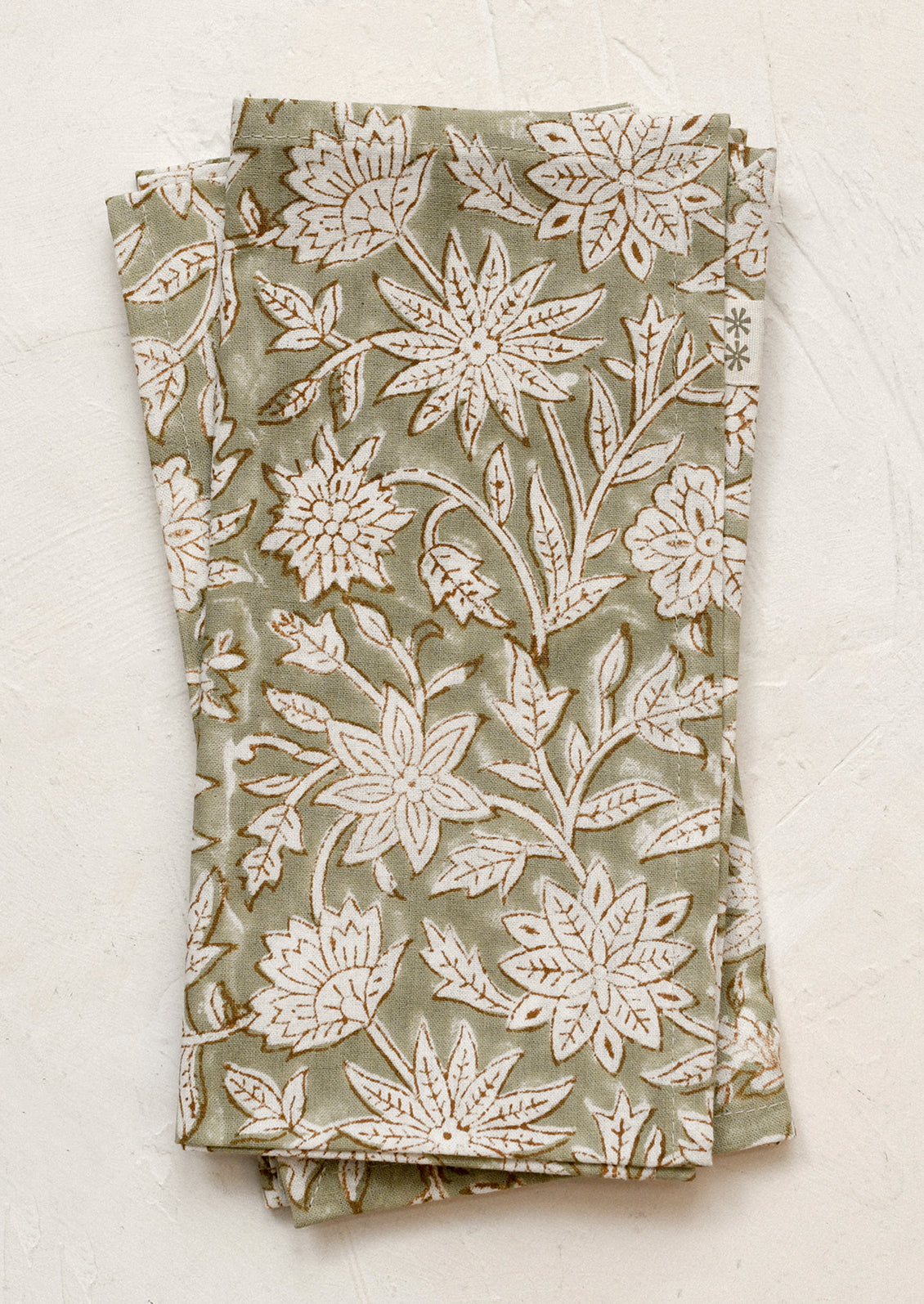 Botanical Block Print Napkin Set