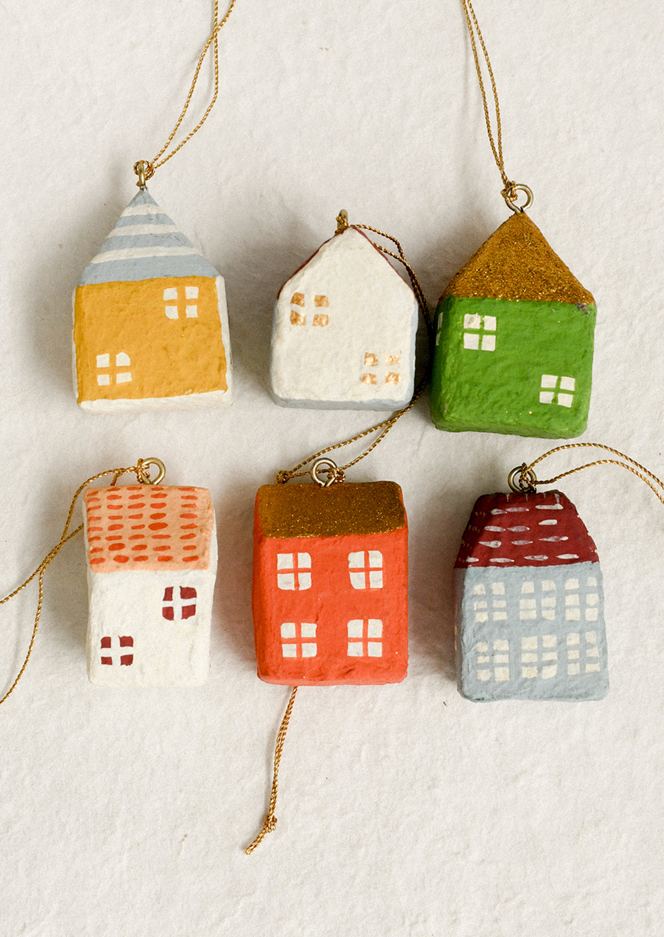 Paper Maché House Ornament - Thumbnail 4