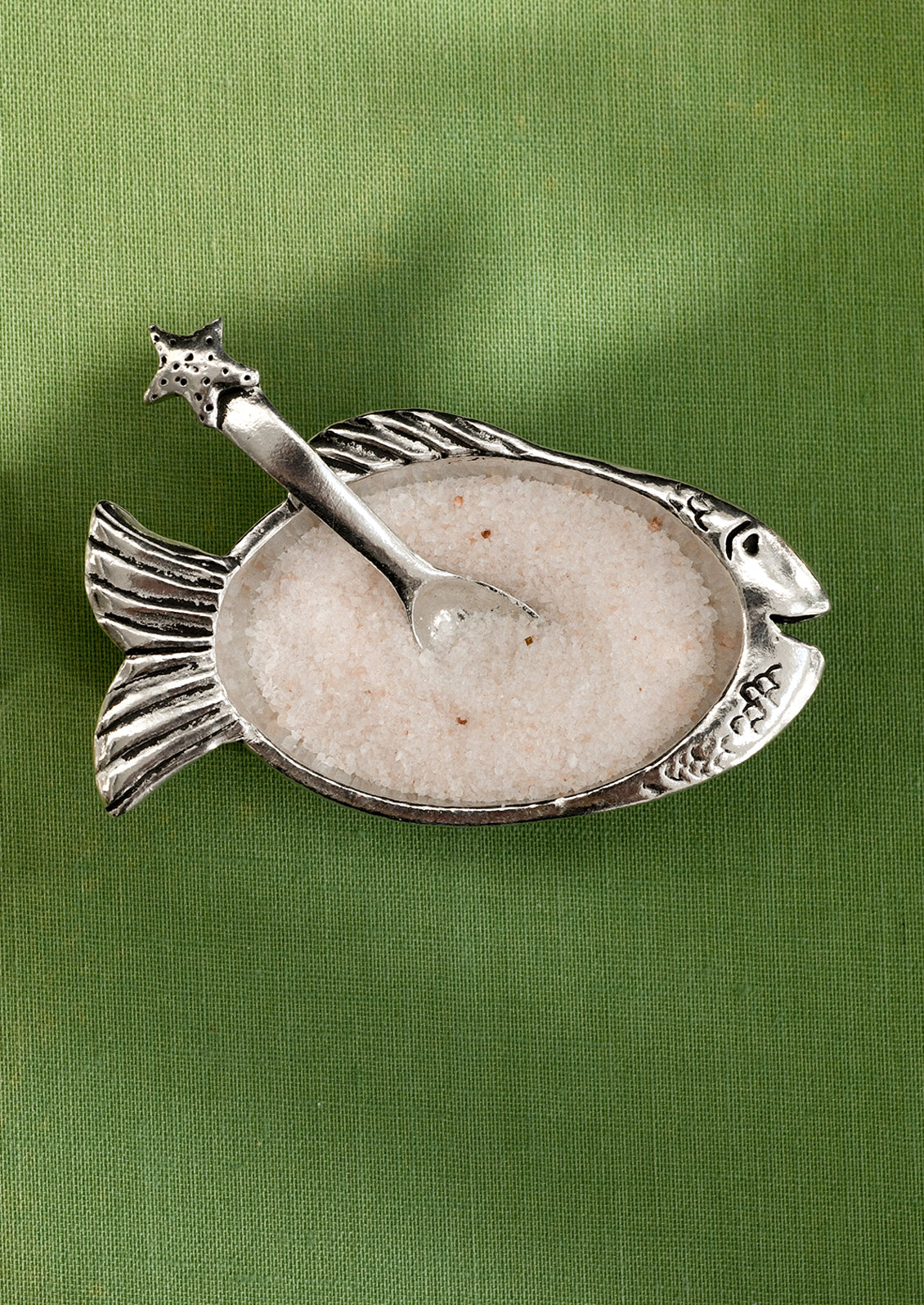 Fish Salt Cellar with Spoon