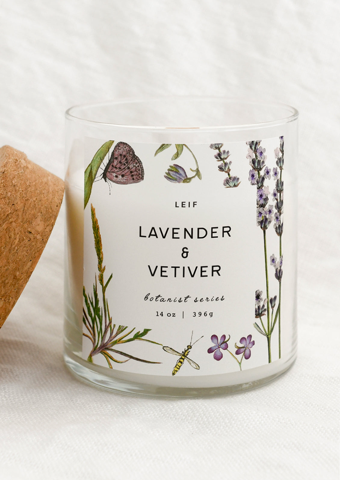 LEIF Botanist Scented Soy Blend Wood Wick Candle | LEIF