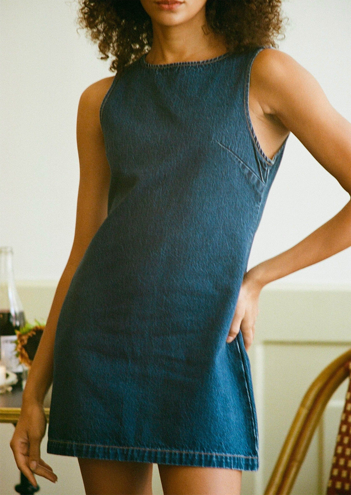Denim Shift Dress