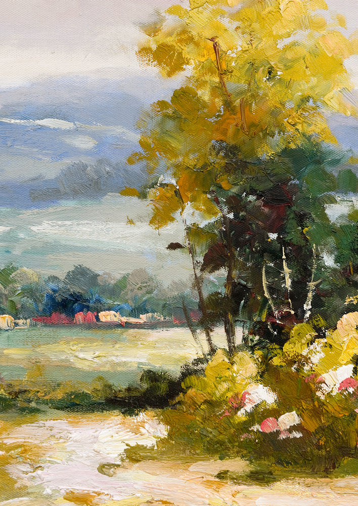 Framed Oil Landscape Painting, Vista IV hover
