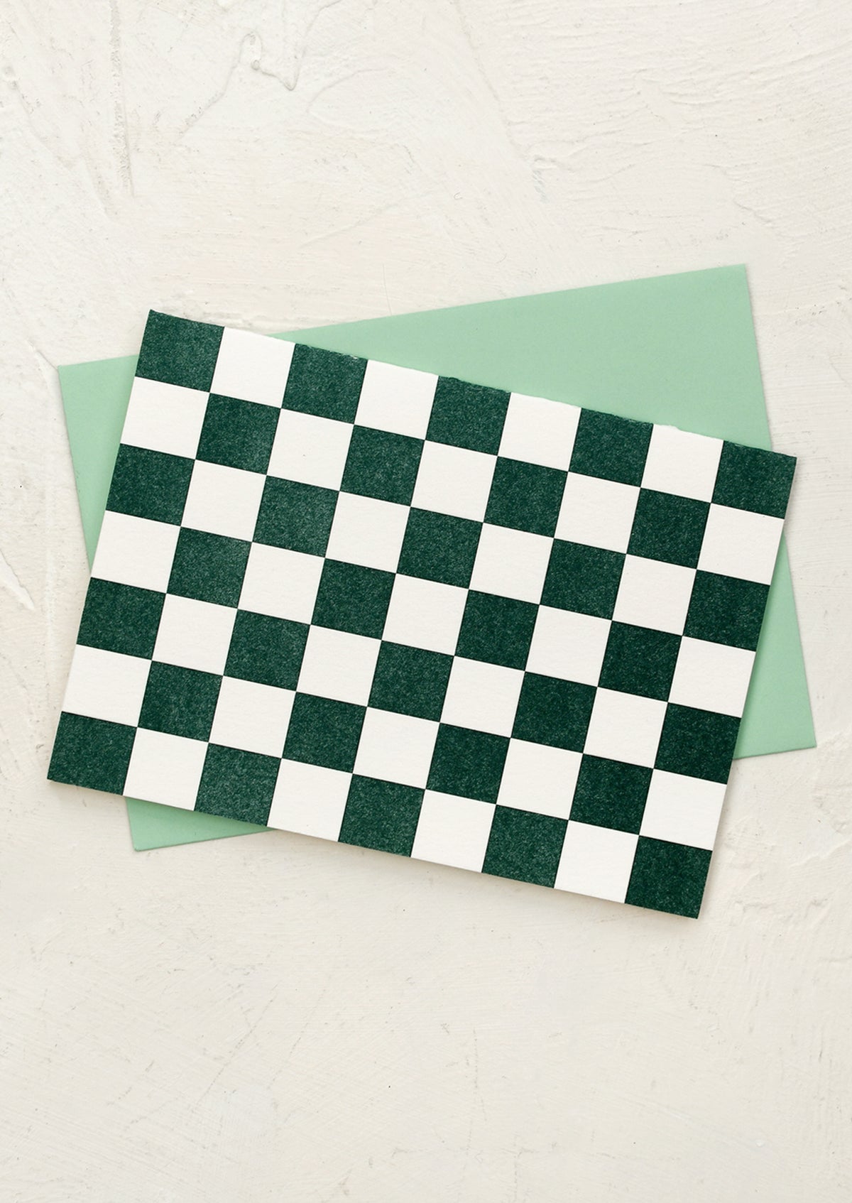 Basic Card Checkered Pattern Checkered Blank Card Set – LEIF