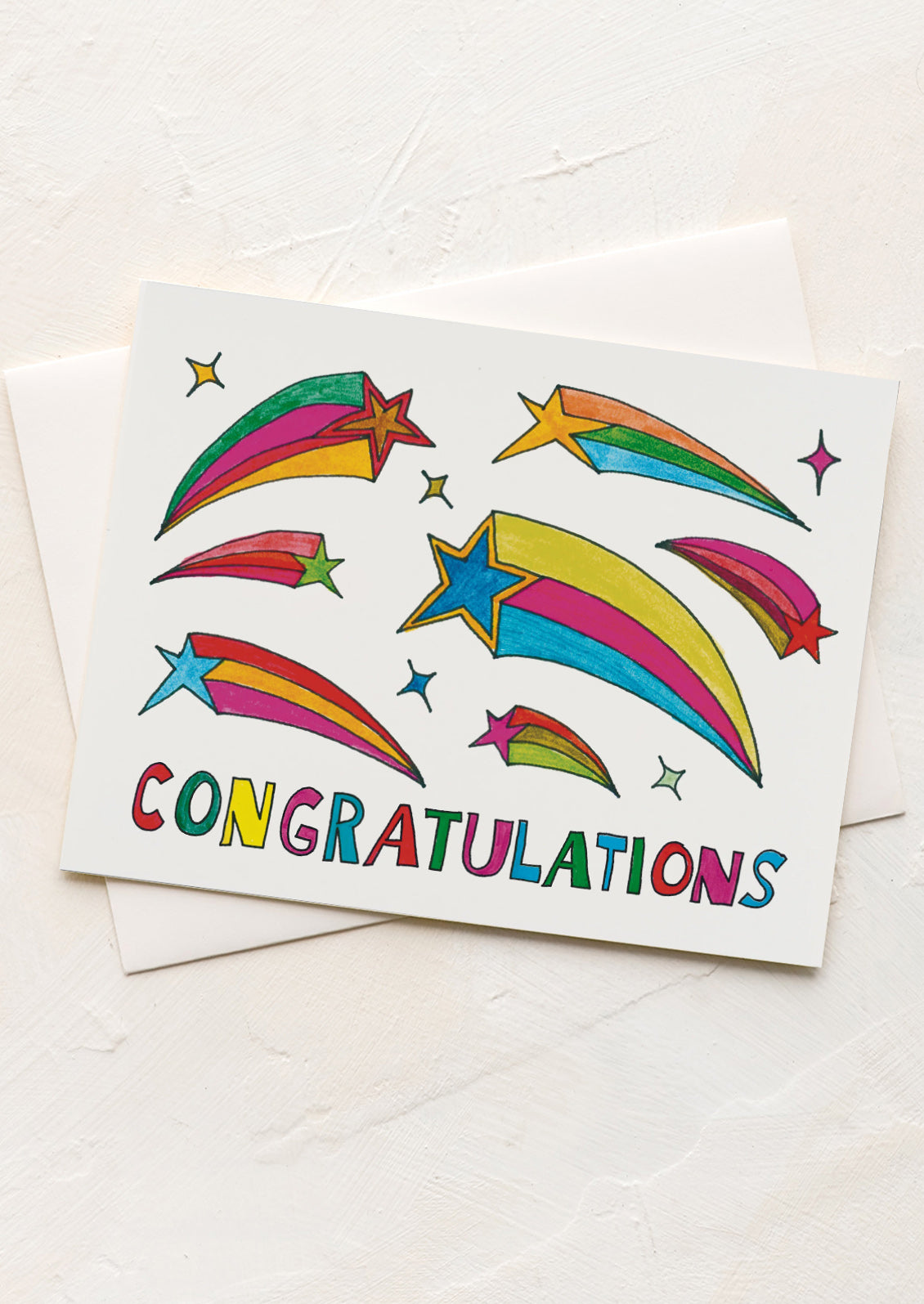 Shooting Stars Congratulations Card