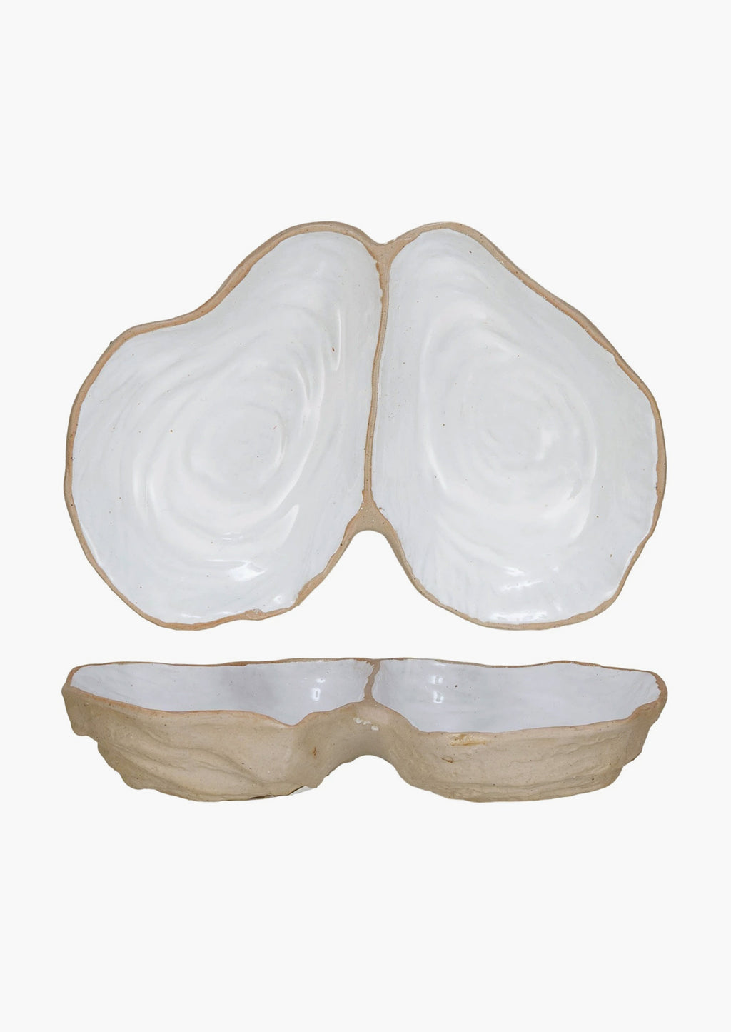 Divided Condiment Dish: Mollusk Serving Dishes