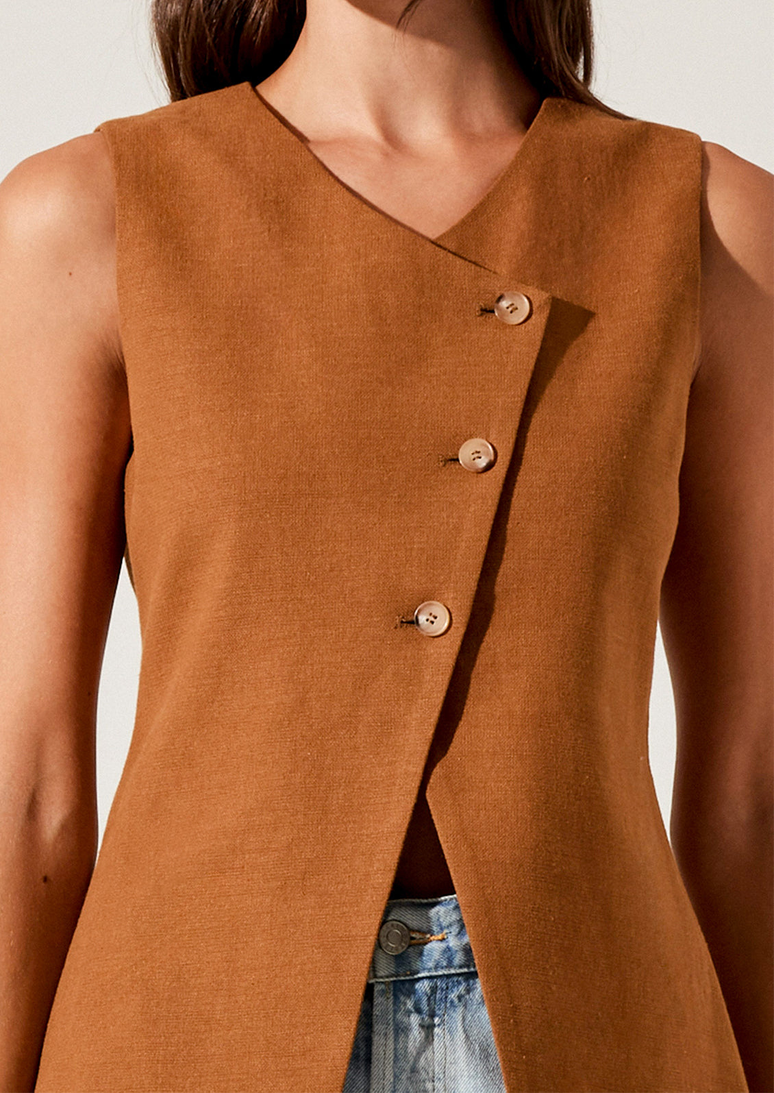Mars Linen-Cotton Vest – LEIF