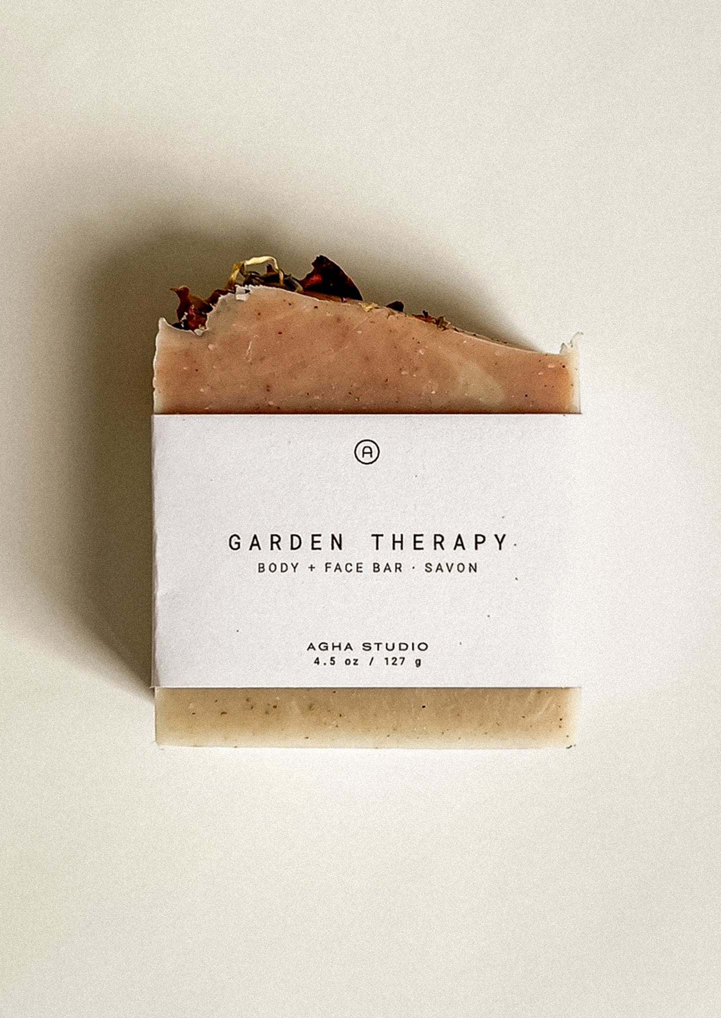 Bar soap in garden therapy scent.