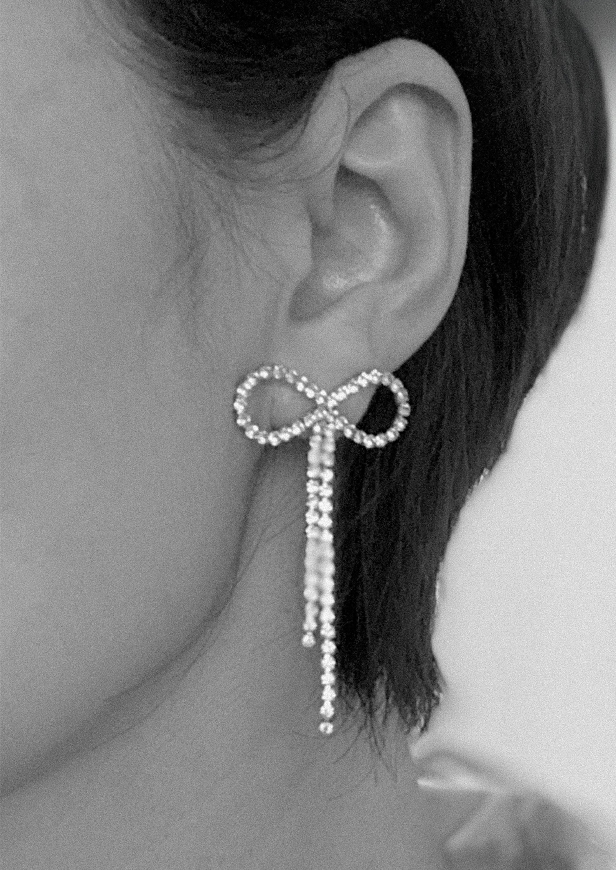 Crystal Bow Earrings | LEIF
