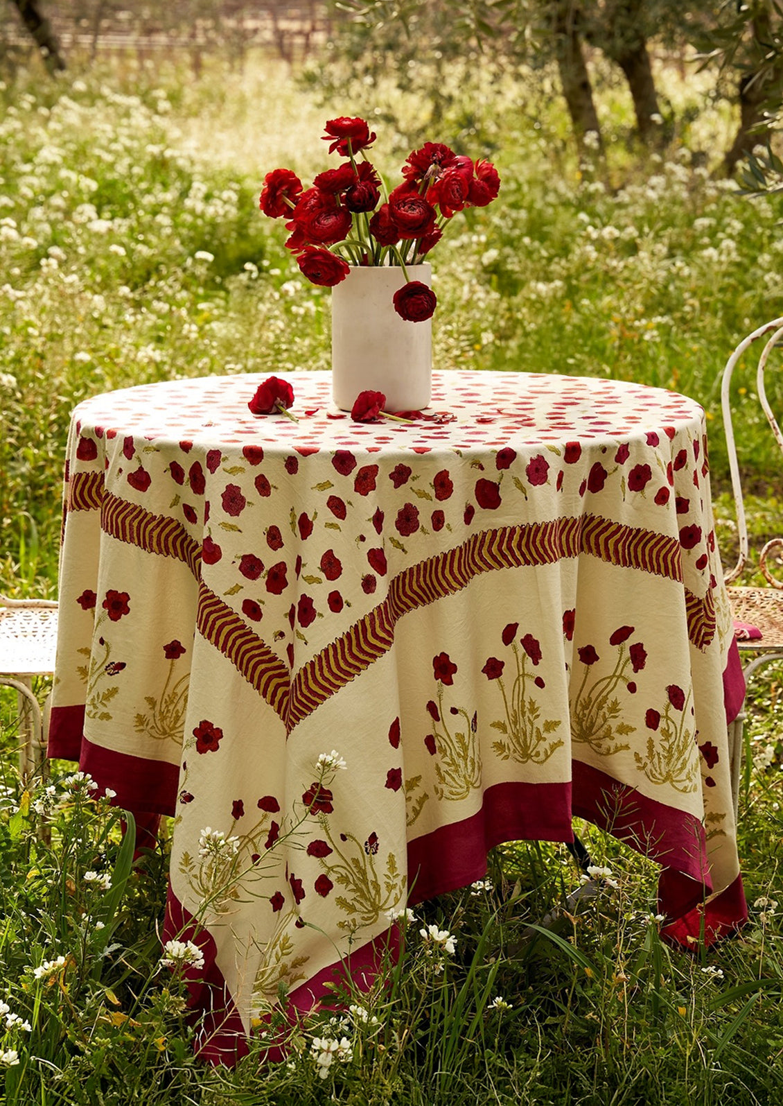 Poppy Fields Tablecloth