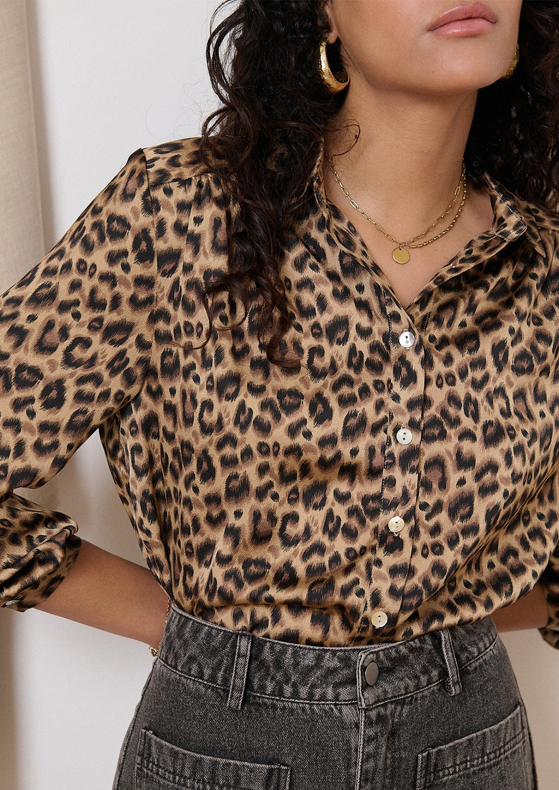 Leopard Print Variants Filippa Leopard Print Shirt – LEIF