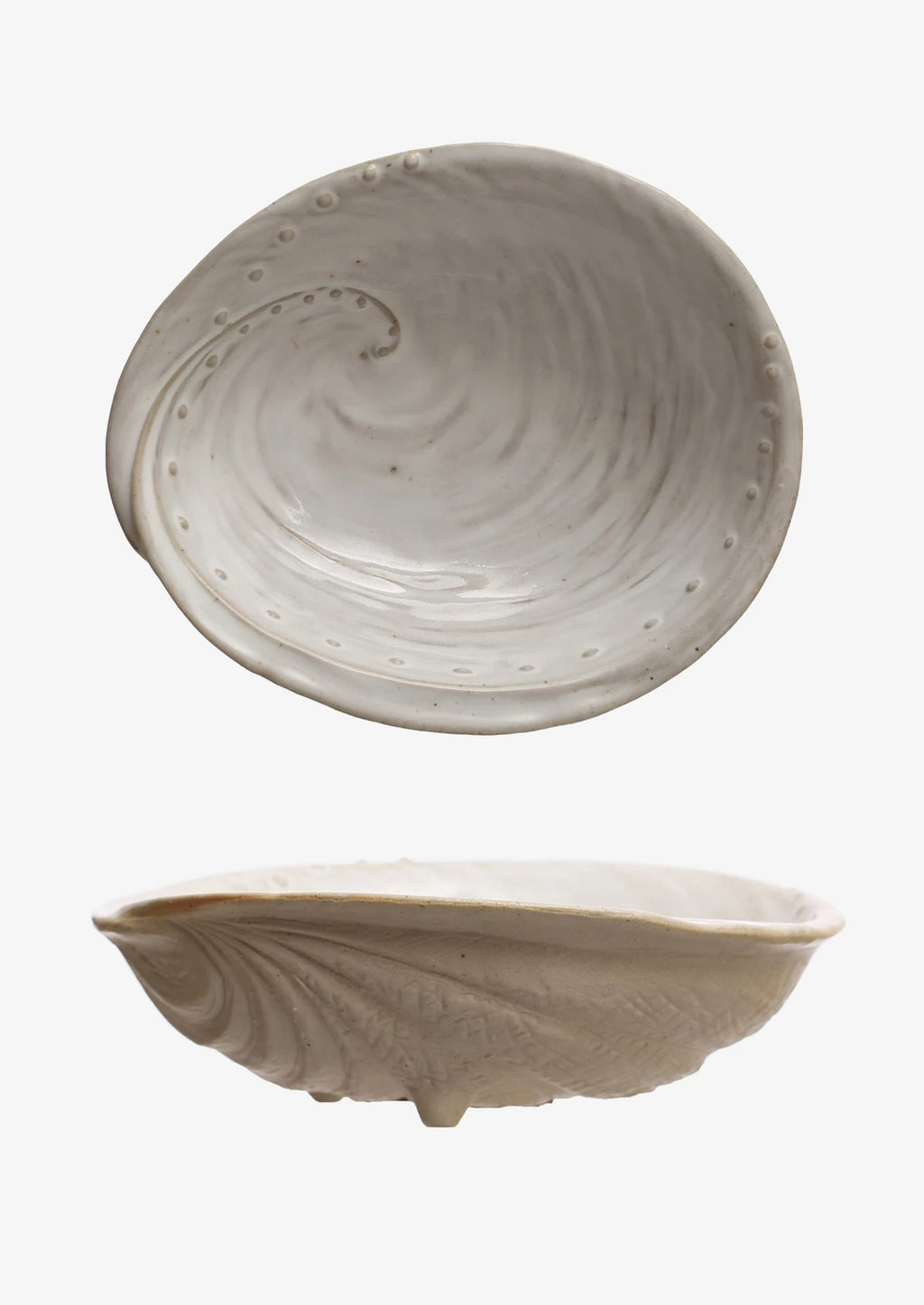 Footed Bowl: Mollusk Serving Dishes