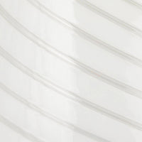 4: A white art glass table lamp with white/clear spiral pattern.