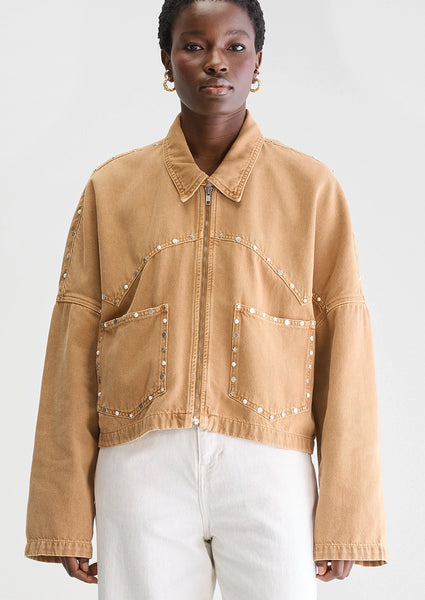Payla Studded Denim Jacket – LEIF