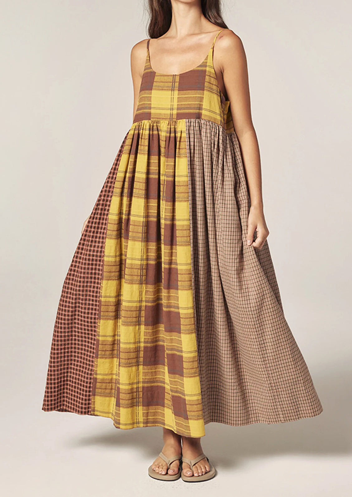 yellow brown dress State of Mind Dress main image 0