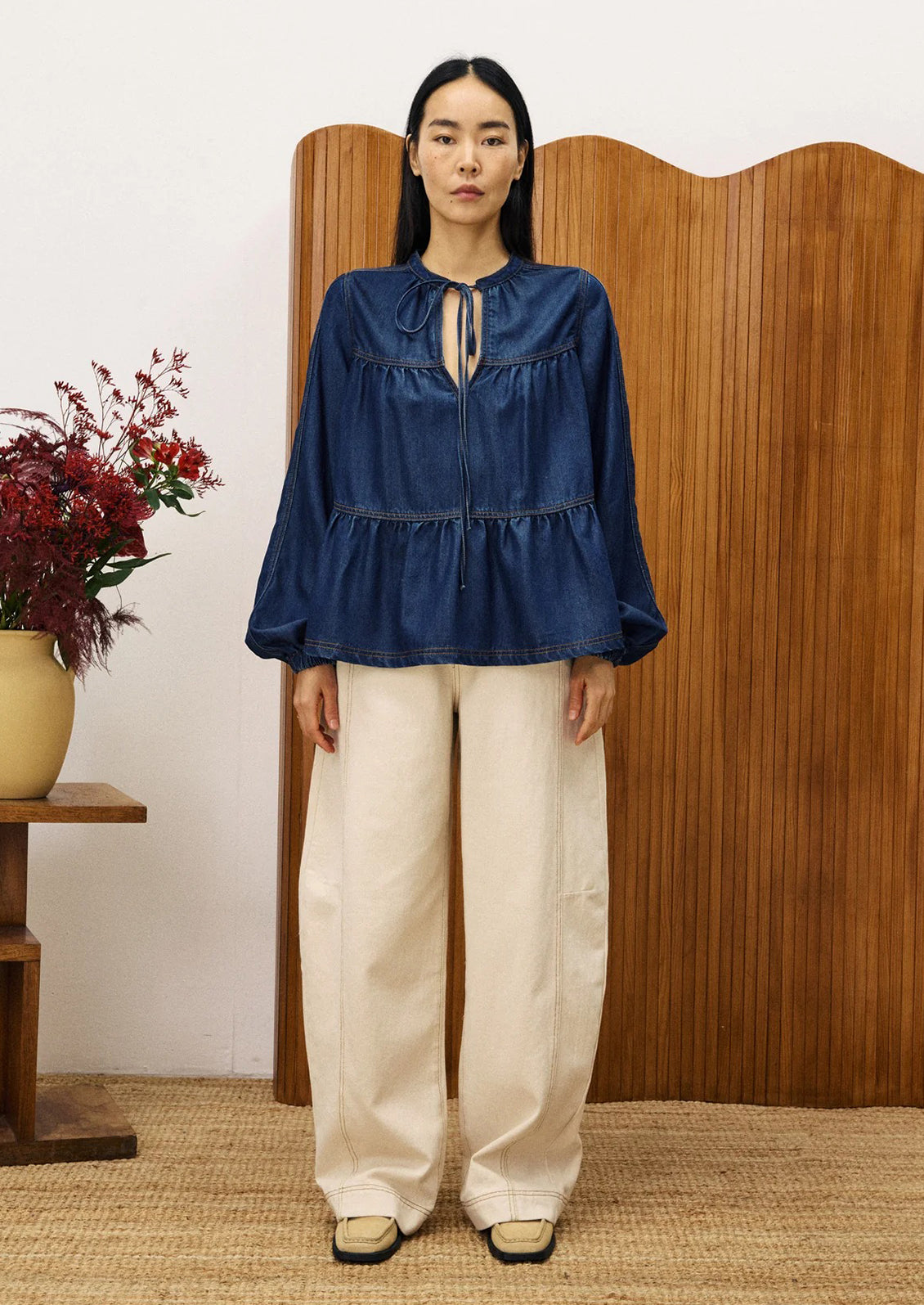 Emeline Ruched Blouse – LEIF