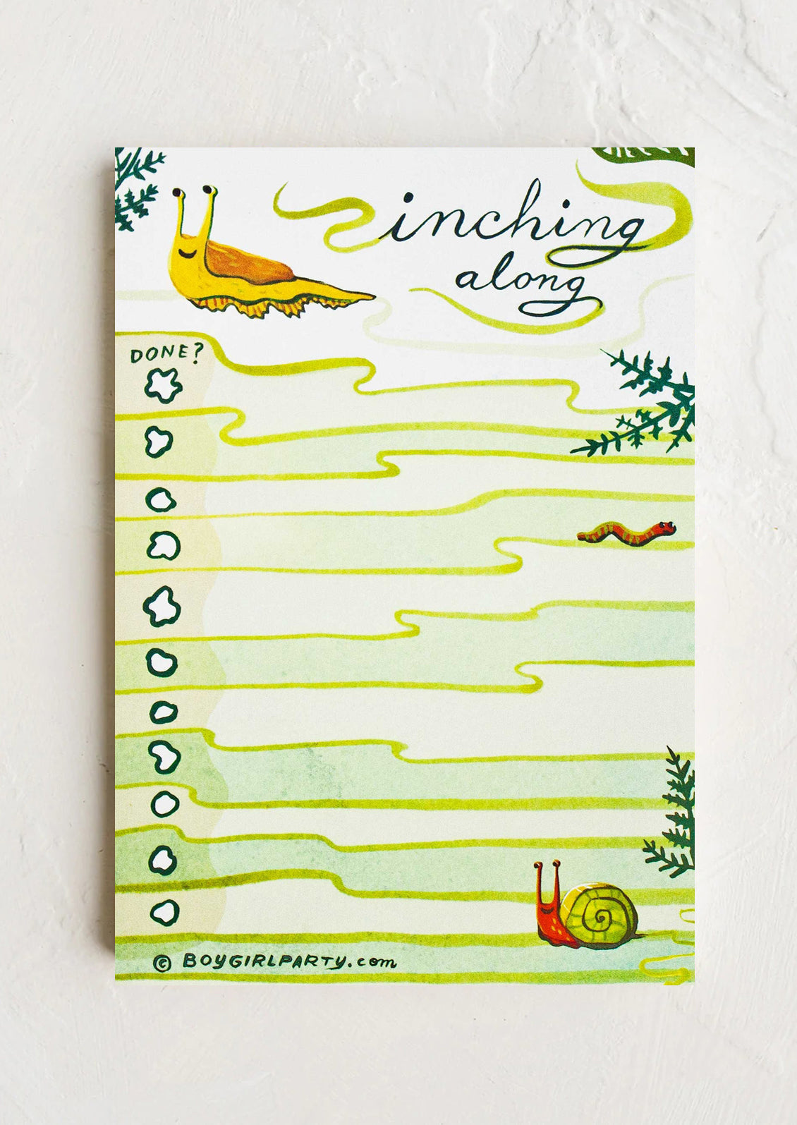 Inching Along Notepad | LEIF