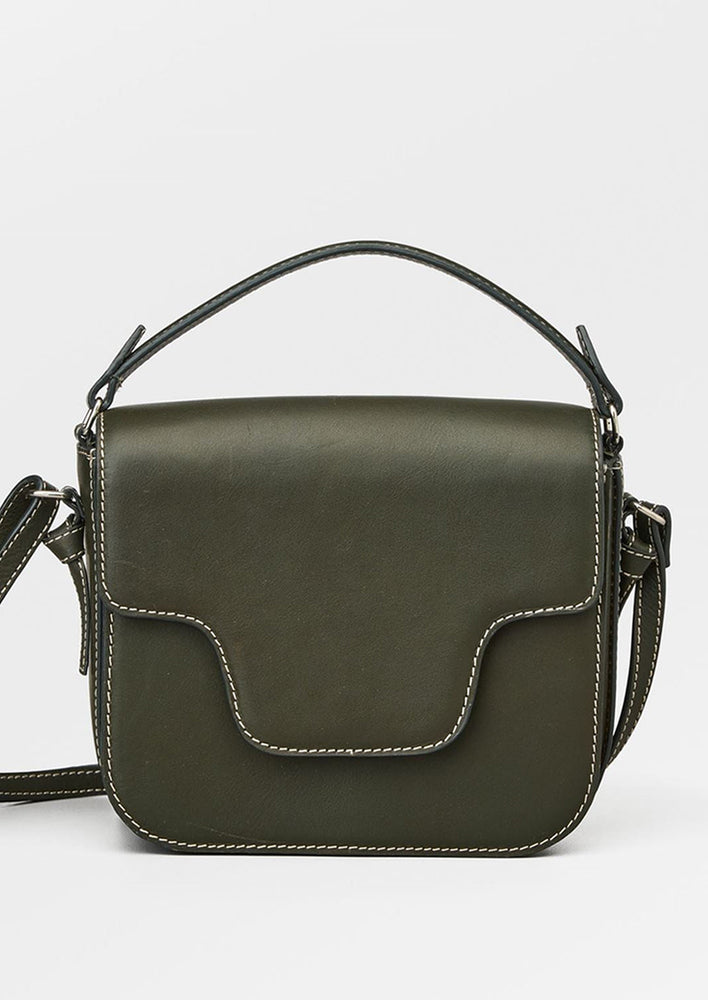 Iris Bag in Contrast Stitch Leather hover