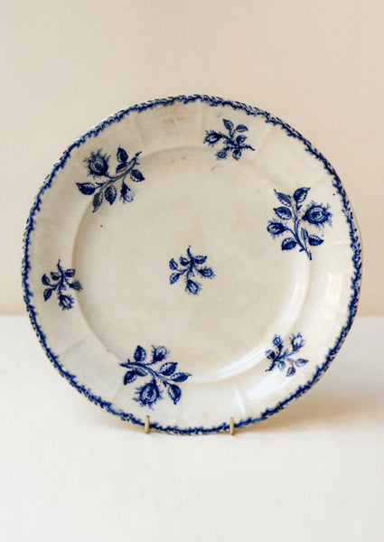 Blue Floral Transferware Plate – LEIF