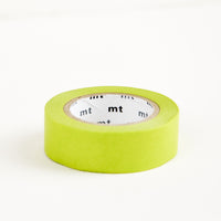 Lime: A roll of washi tape in lime green.