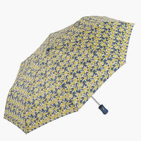 Navy / Yellow: Paloma Floral Print Umbrella