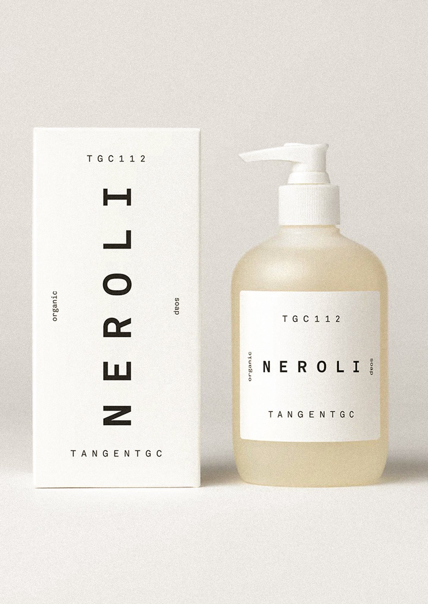 Tangent GC Neroli product with packaging on a neutral background