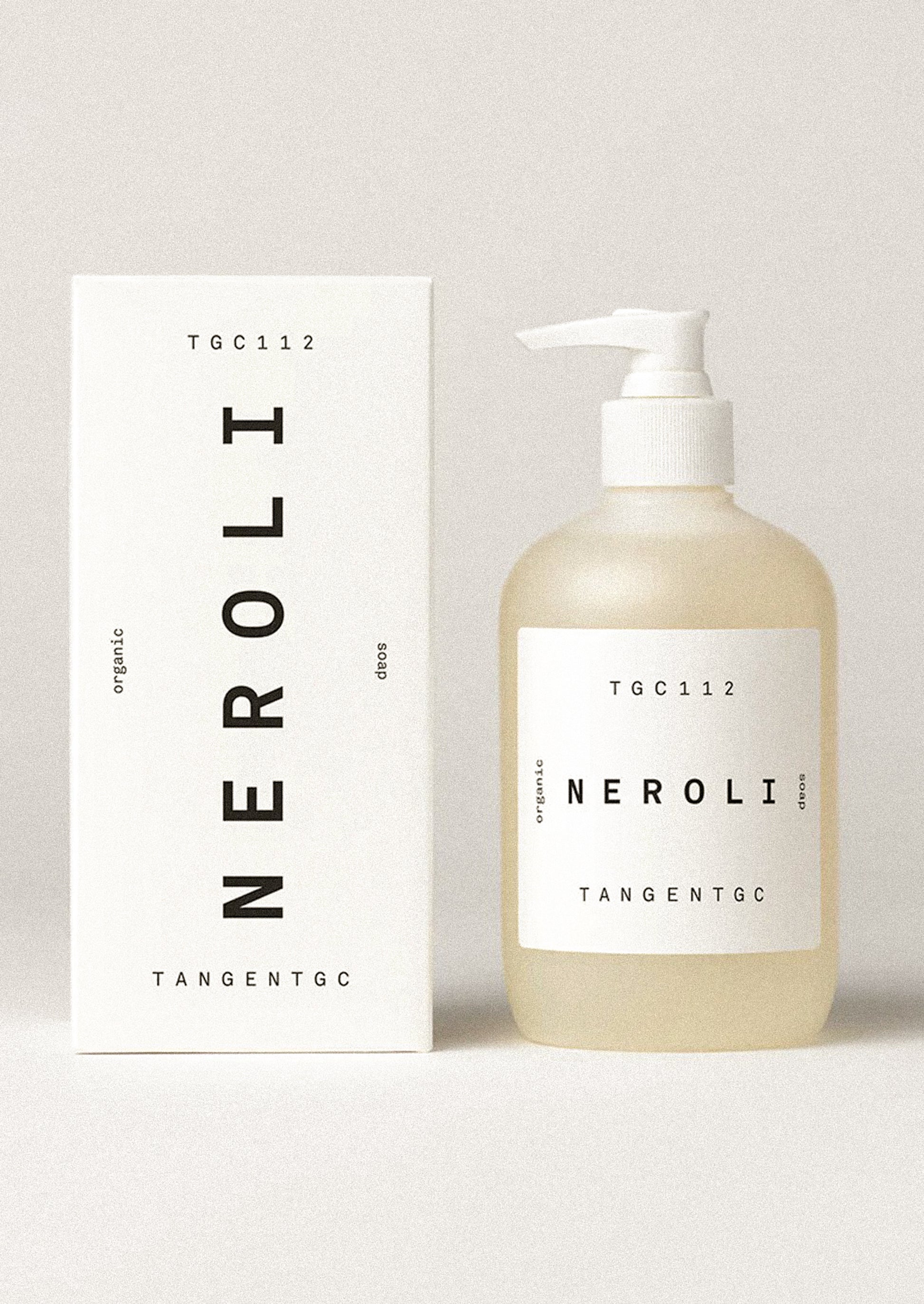 Tangent GC Neroli product with packaging on a neutral background