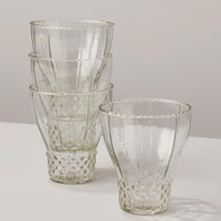 Bell: Glasses in bell shape with hobnail pattern.