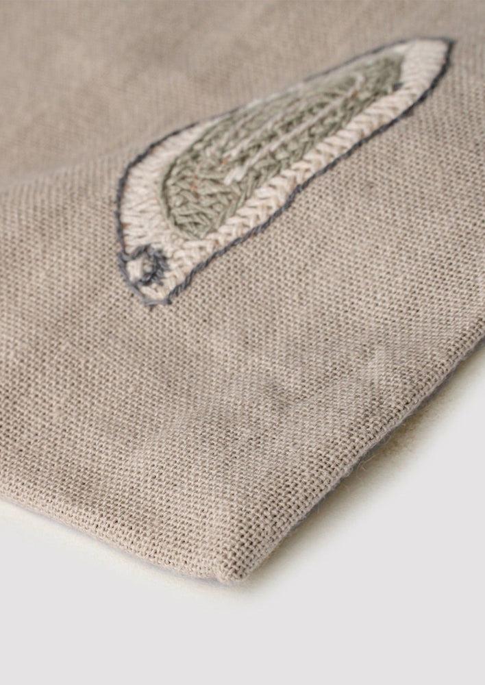Oyster Embroidered Placemat hover