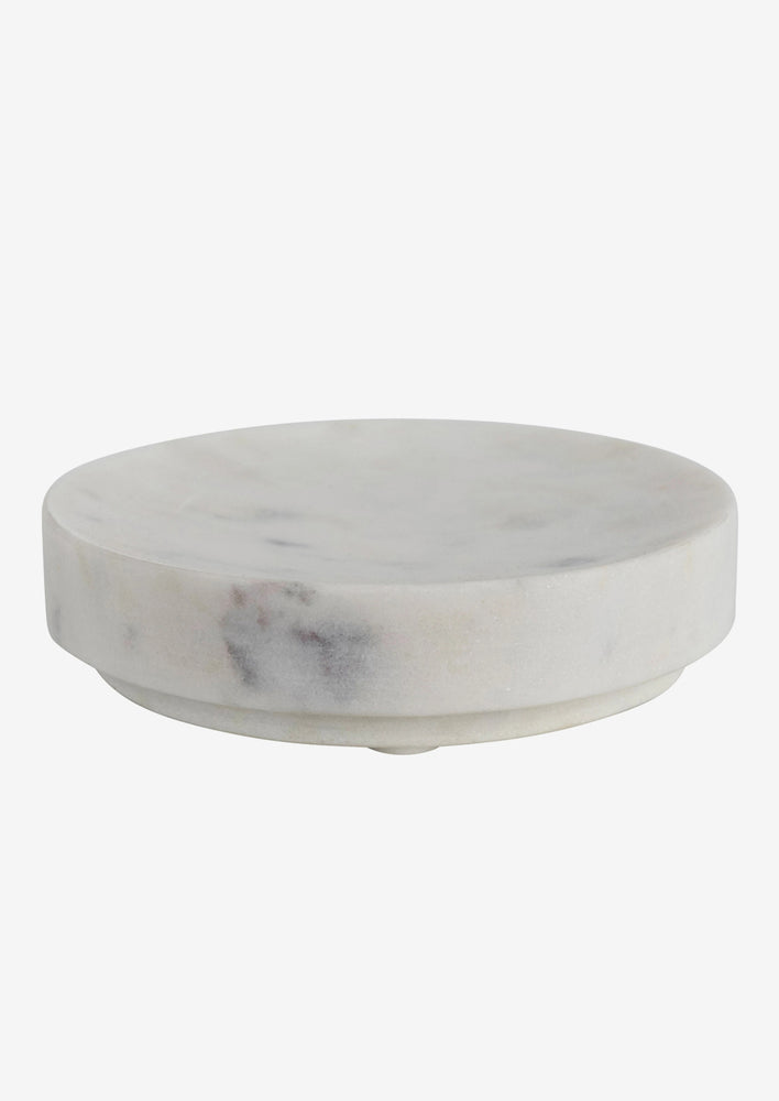 Round Marble Soap Dish hover
