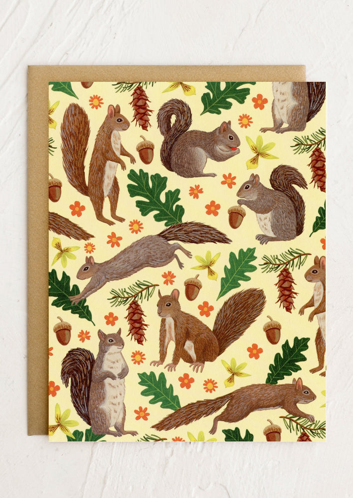 Squirrels Blank Card
