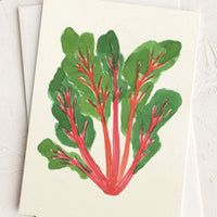 Swiss Chard: An illustrated card with image of swiss chard.