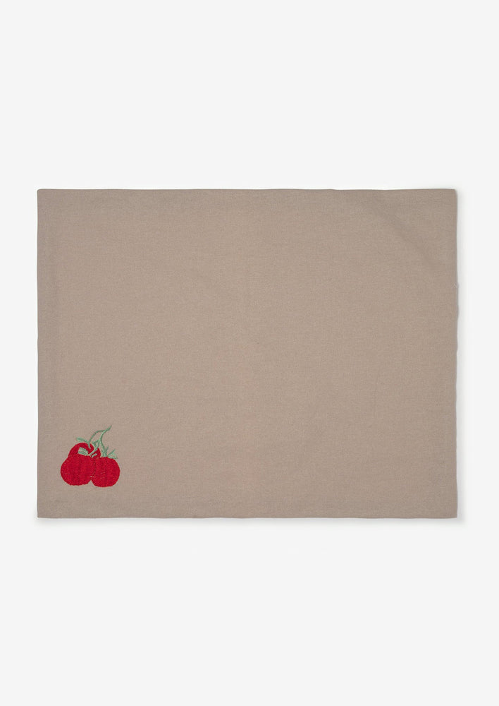 Tomato Embroidered Placemat