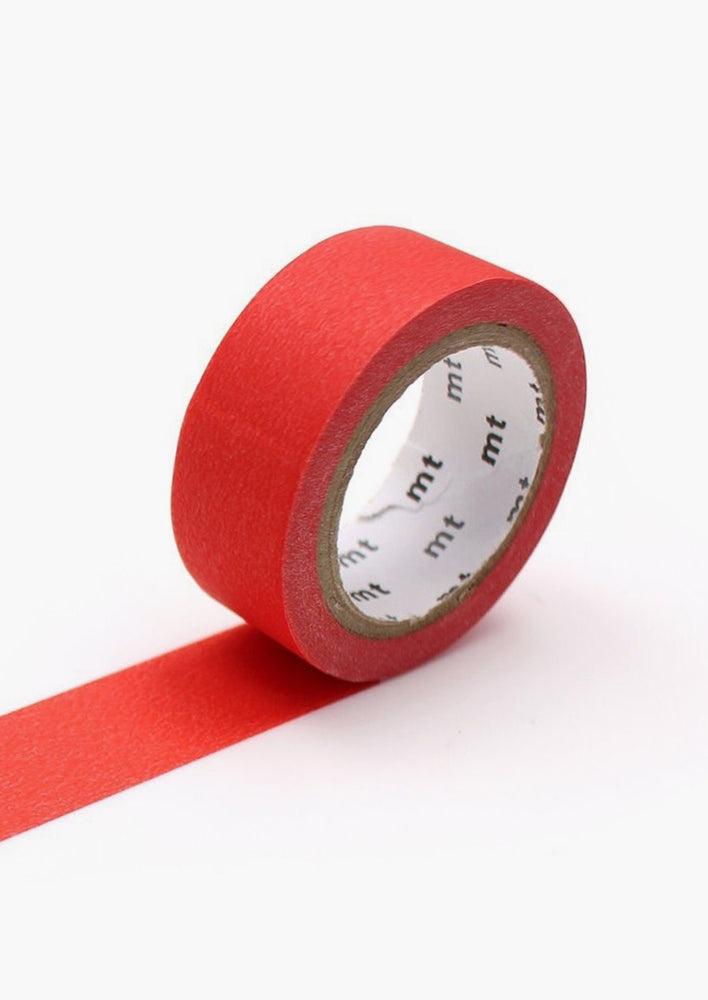 A roll of washi tape in red cherry color.