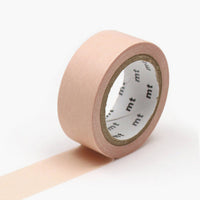 Nude: A roll of washi tape in solid nude color.