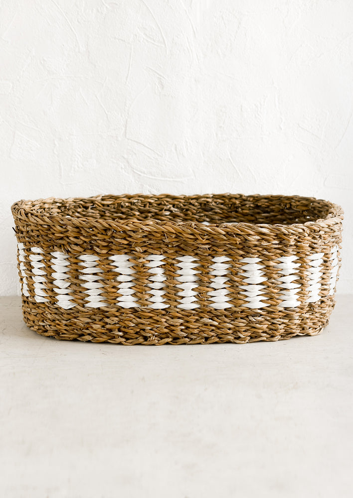 Weave Stripe Storage Basket
