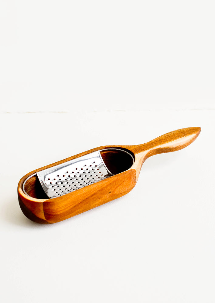 Acacia Wood & Metal Cheese Grater - LEIF