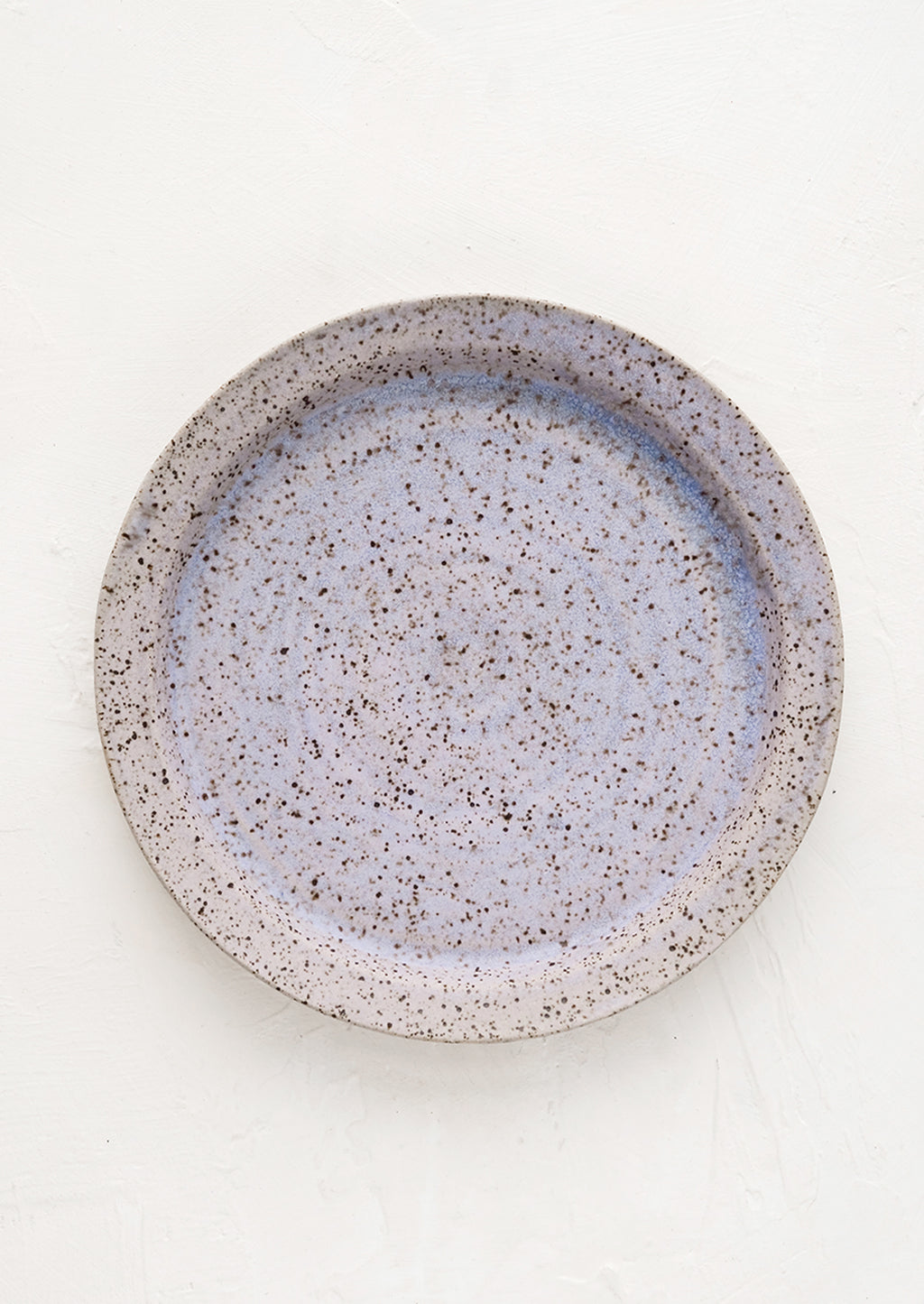 Lavender Speckle (Matte): A ceramic side plate in lavender speckle glaze.