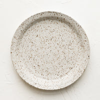 Sparrow Speckle (Satin): A ceramic side plate in natural speckle glaze.