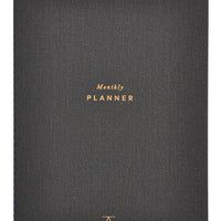 Charcoal: Perpetual Monthly Planner in Charcoal - LEIF
