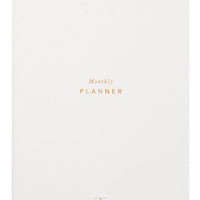 Canvas White: Perpetual Monthly Planner in Canvas White - LEIF
