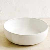 Matte White: A ceramic serving bowl in matte white.