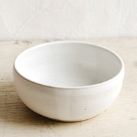 Matte White / Soup Bowl: A ceramic soup bowl in a matte white glaze.